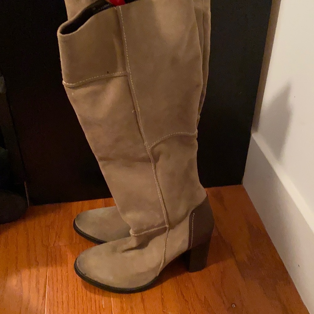 Mia Mid Calf High Heel Boots - Never Worn
